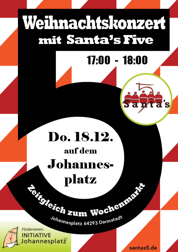 2025.12.18 Bläserkonzert Santas Five auf dem Wochenmarkt Johannesplatz