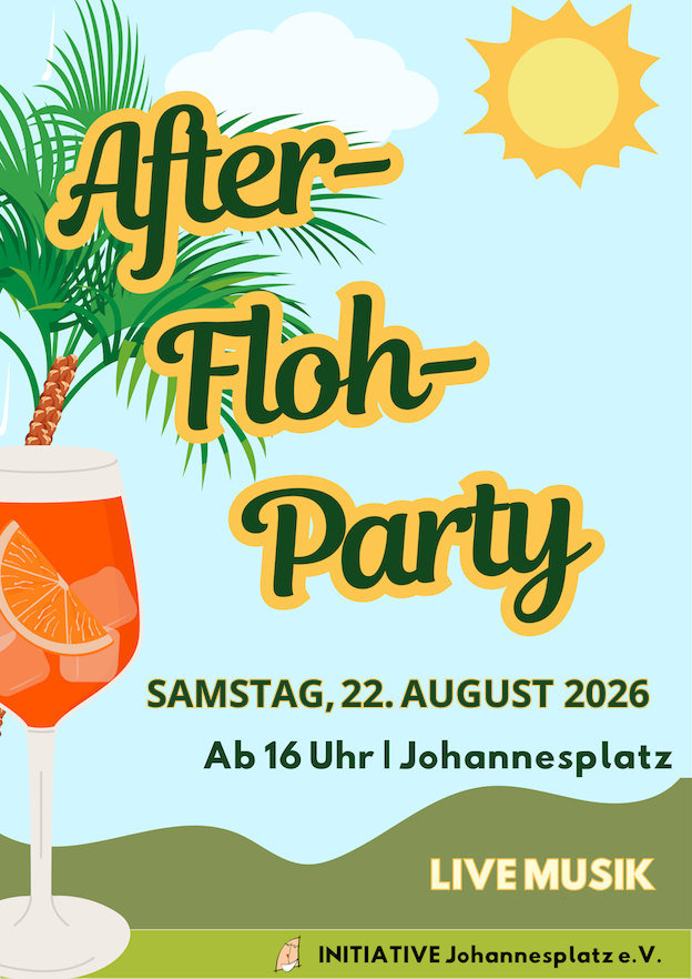 22.08.2026 After-Floh-Party auf dem Johannesplatz Darmstadt
